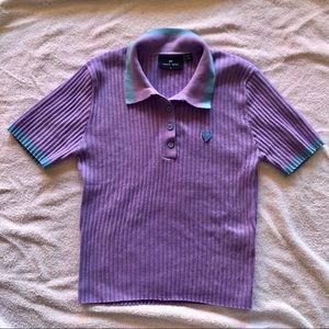 Lazy Oaf x UO Tiny Heart Knit Polo